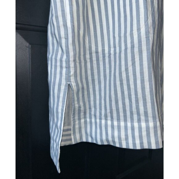 NEW LatteLove Linen Dress Women's Size Medium Relaxed Nautical Beach Vacation - Picture 5 of 13